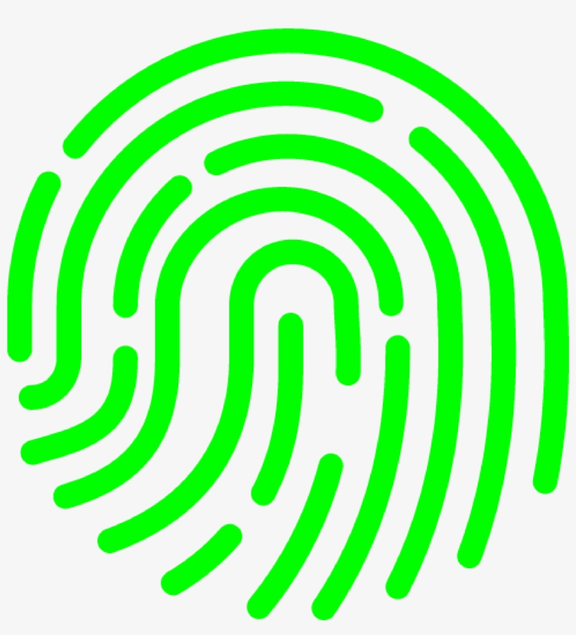 Fingerprints Icon Green - 指纹 素材, transparent png