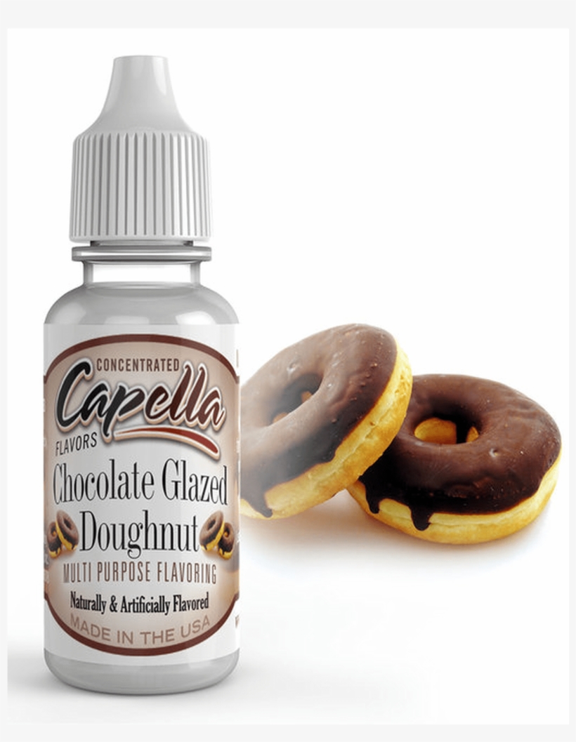 Capella Aroma Chocolate Glazed Doughnut Ab 4 - Čokoladovy Liquid, transparent png