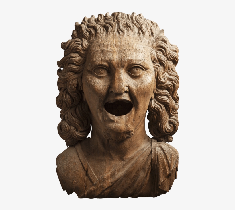 A Pair Of 17th Century Northern European Fountain Heads - Bust, transparent png
