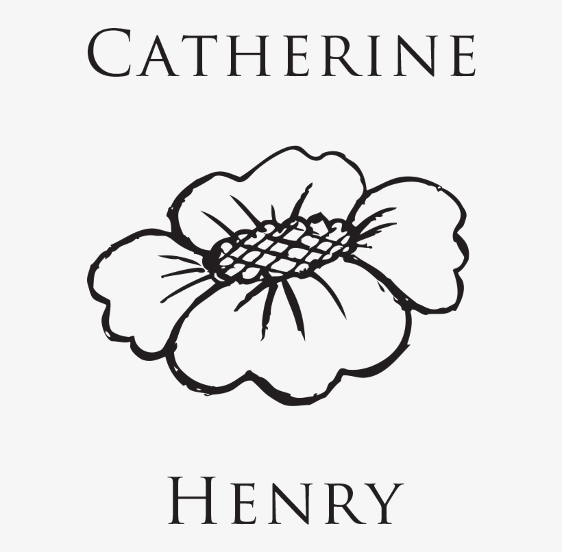 Vintage Names Flower Stamp - Line Art, transparent png