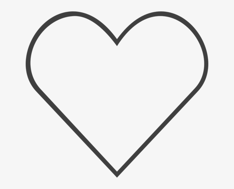Corazon Love Para Colorear - Heart Line Of Symmetry, transparent png
