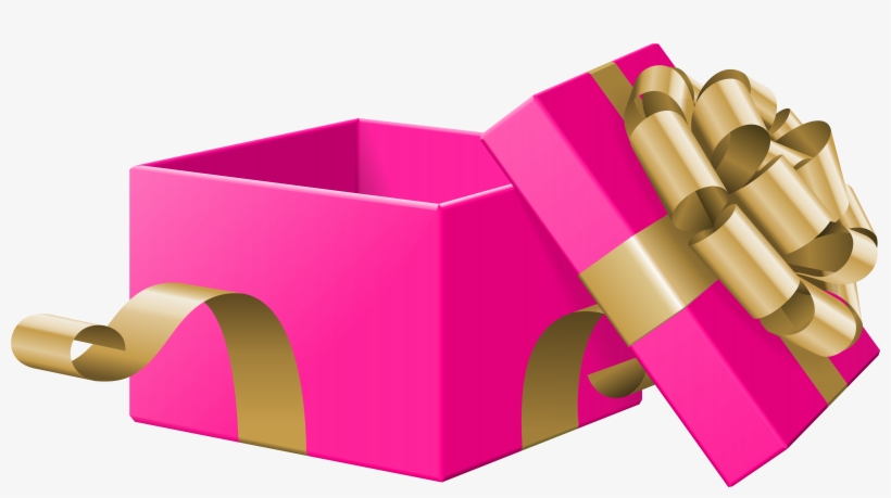 Free Png Download Open Gift Box Pink Transparent Clipart - Png Open Gift Box Clipart, transparent png