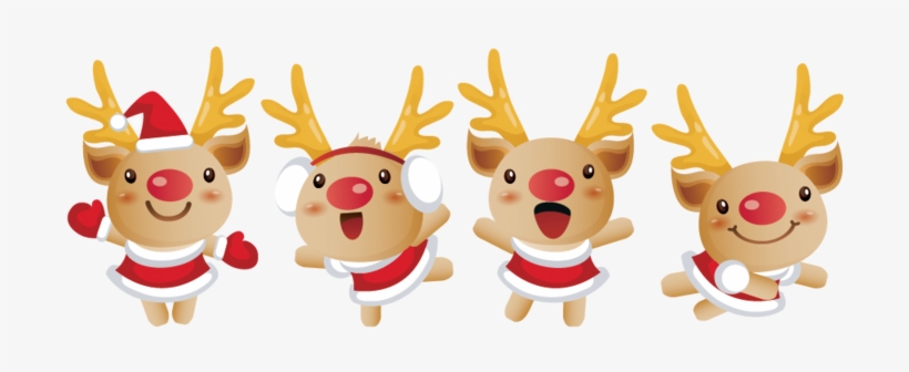 Reindeer Christmas Santa Clauss Hq Image Free Png - Christmas Cartoon Free Png, transparent png