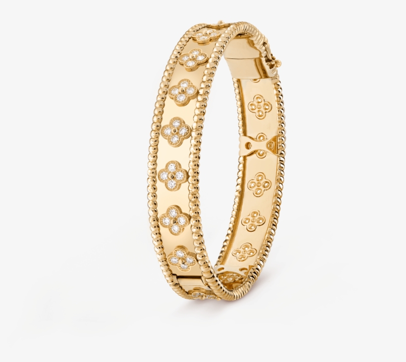 Perlée Clovers Bracelet, Small Model - Bracelet Van Cleef, transparent png