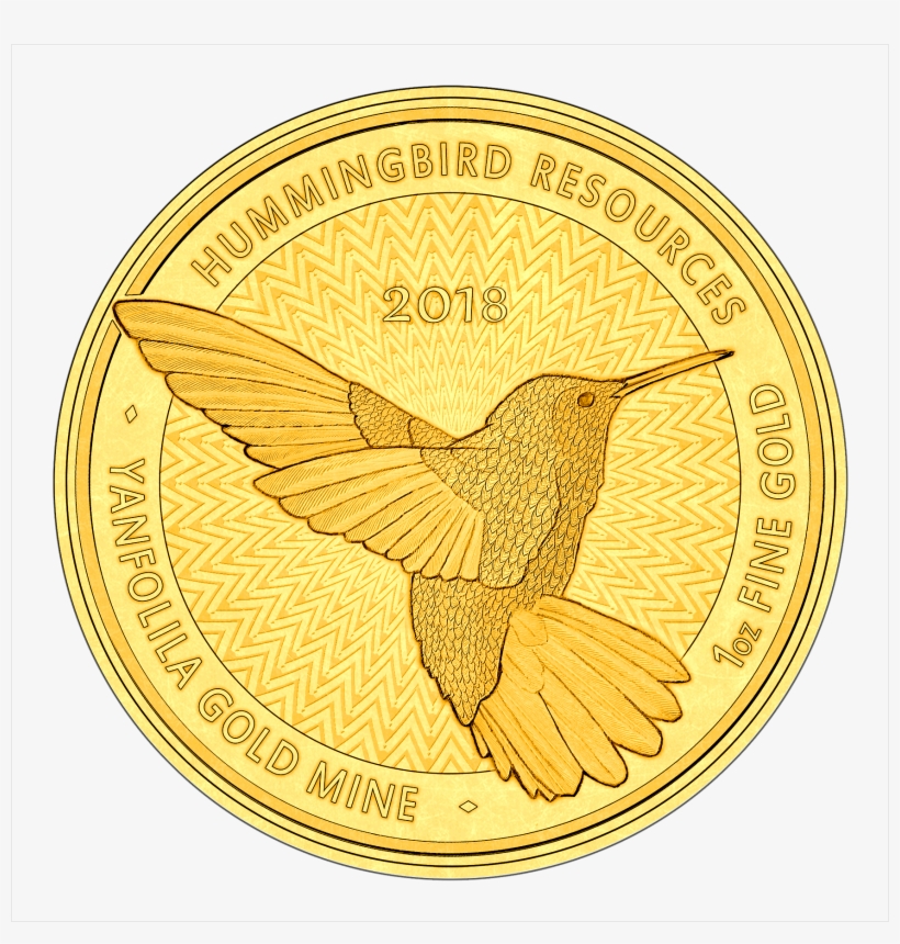 1oz Hummingbird 2018 Gold Coin Coin 1739x1739 PNG Download PNGkit