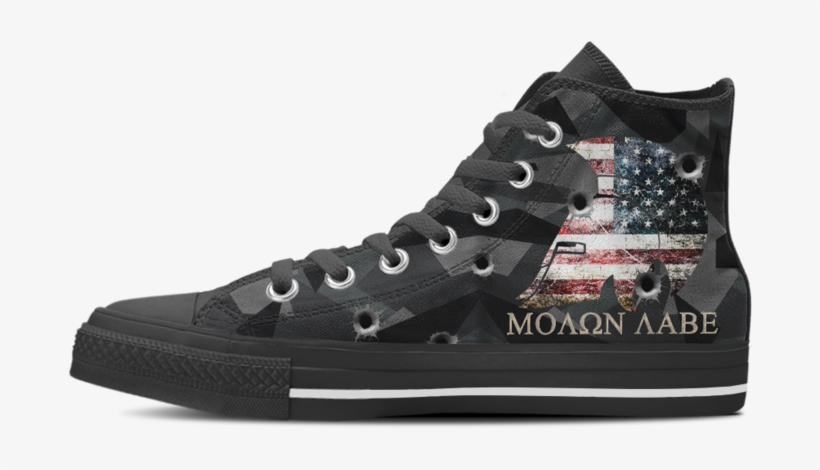 Molon Labe Ii Men's High Top Shoes - Galaxy Shoes, transparent png