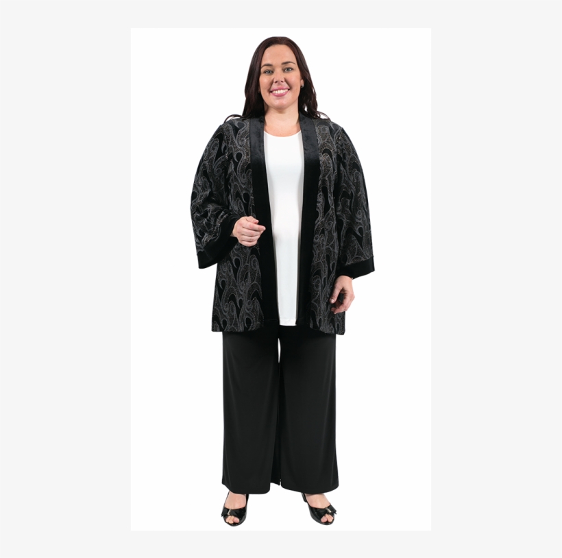 Night Shadow Velour Jacket - Woman, transparent png