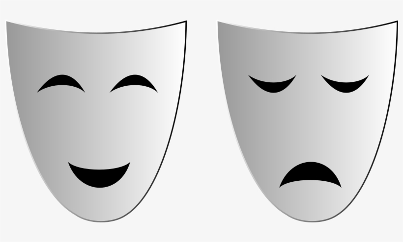 Source - Openclipart - Org - Report - Theater Masks - Mascara De Cara Feliz, transparent png