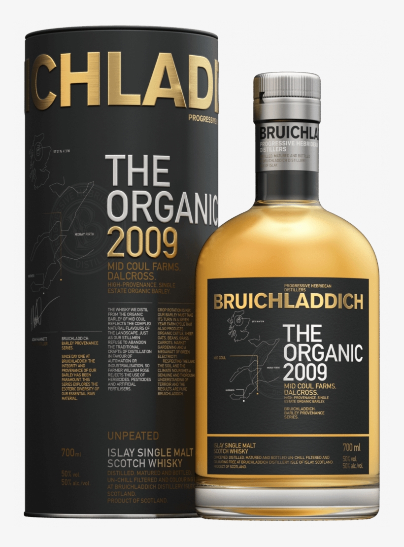 Bruichladdich The Organic - Bruichladdich The Organic 2009, transparent png