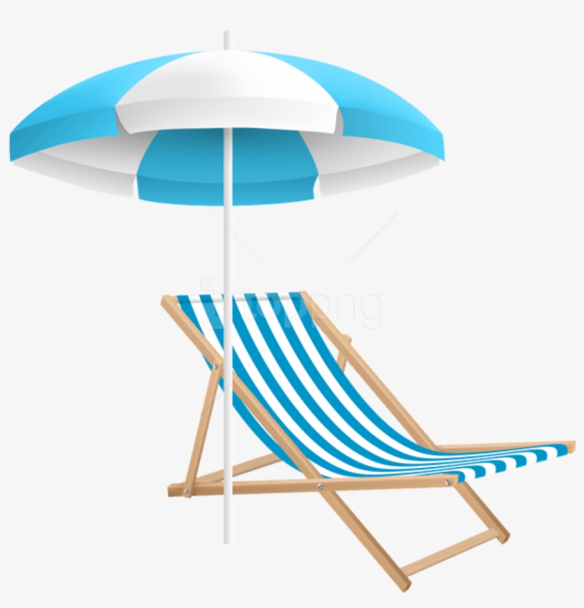Free Png Download Beach Chair And Umbrella Png Clipart, transparent png
