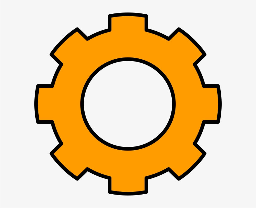 Gear Clip Art At Clker Com Vector - Clipart Wheel Gear, transparent png