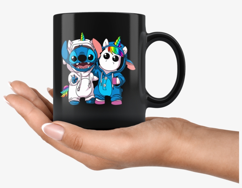 Stitch Disney & Unicorn Mug - Mug, transparent png