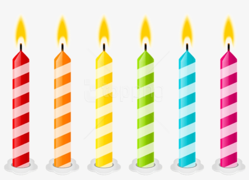 Download Birthday Candles Png Vector Png Images Background - Birthday Candle Transparent Background, transparent png