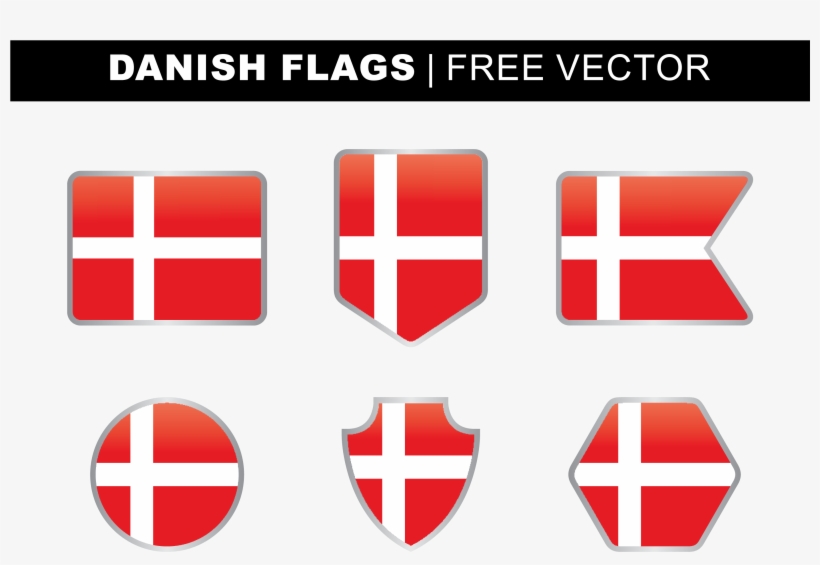 Clipart Freeuse Stock Flag Of Denmark National Emblem - Dinamarca Logo De La Bandera, transparent png