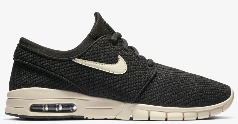 Nike Sb Stefan Janoski Max Black/light Cream - Stefan Janoski Nike Max Skating, transparent png