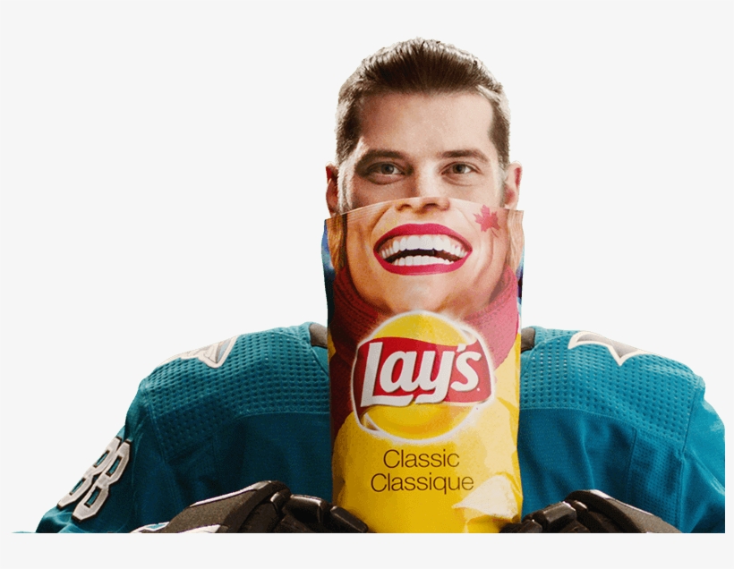 Brent Burns Holding Lays Chip Bag - Lays, transparent png