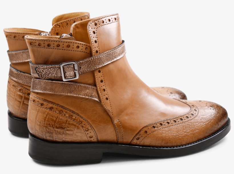 Ankle Boots Amelie 11 Light Rose Strap Aztek Rose Gold - Outdoor Shoe, transparent png