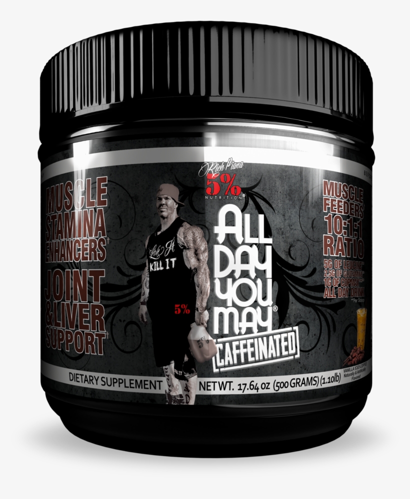 All Day You May Caffeinated - 5% Nutrition All Day You May, transparent png