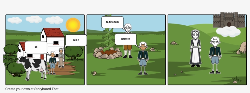 Jack And The Beanstalk - Cartoon, transparent png