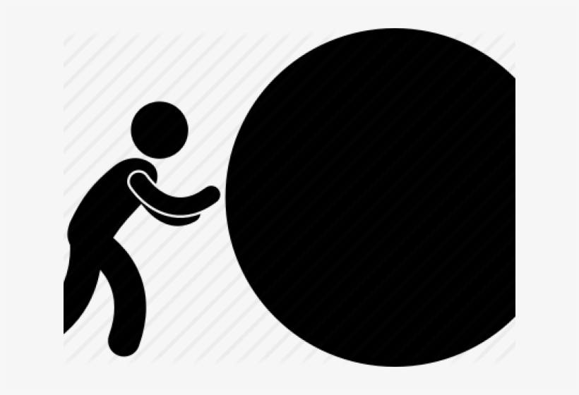 Rock Clipart Big Rock - Circle, transparent png