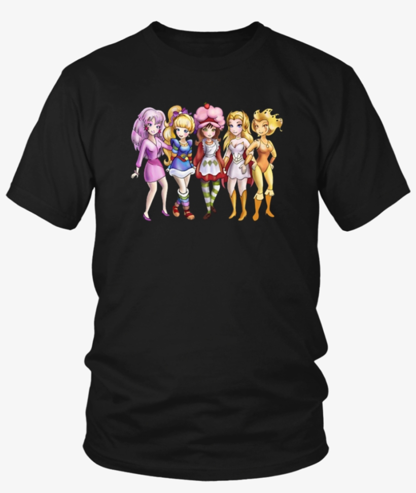Jem, Rainbow Brite, And Strawberry Shortcake T-shirt - Nevermind That Shit Here Comes Mongo Shirt, transparent png