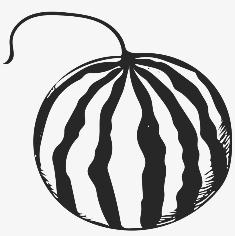 Fruit Cartoon Watermelon Transprent Png Free - 西瓜 線 稿, transparent png