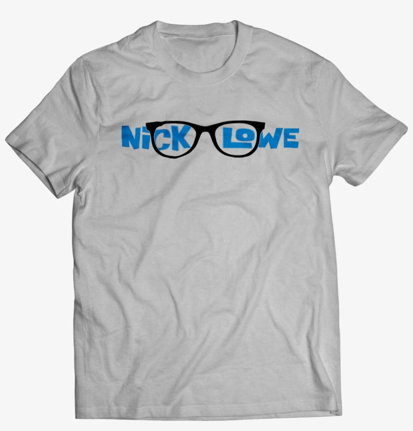 Nick Lowe "glasses" T-shirt - Waterbury Open Shirt, transparent png