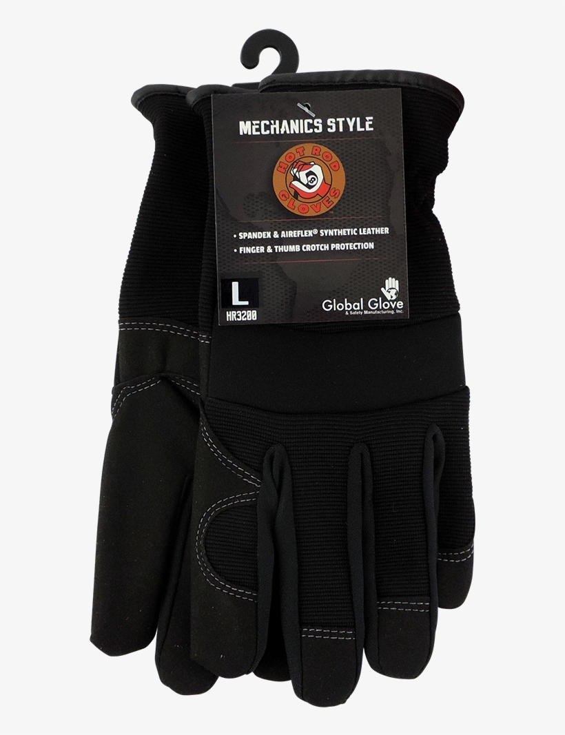 Hot Rod Gloves Synthetic Leather Mechanics Style Glove - Leather, transparent png