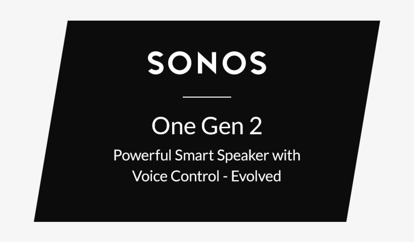 Sonos One Gen 2 Smart Speakers - Tan, transparent png