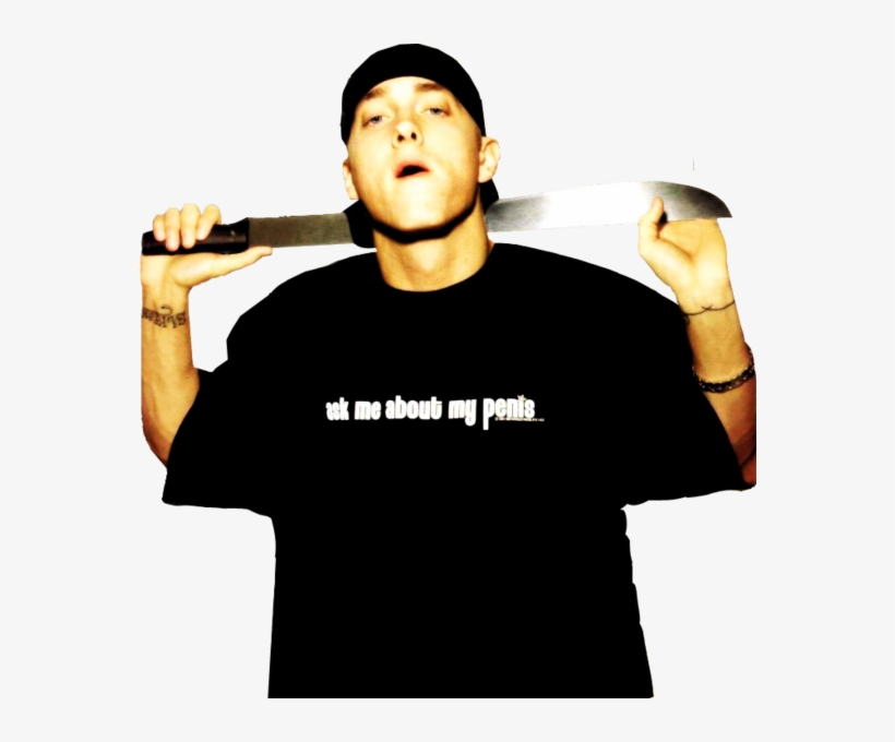 Eminem Holding Machete - Eminem Holding A Knife, transparent png