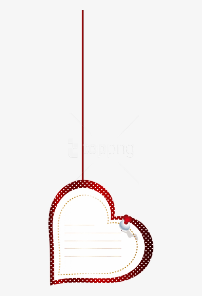 Free Png Download Hanging Heart Label Transparent Png - Heart Hanging Png, transparent png