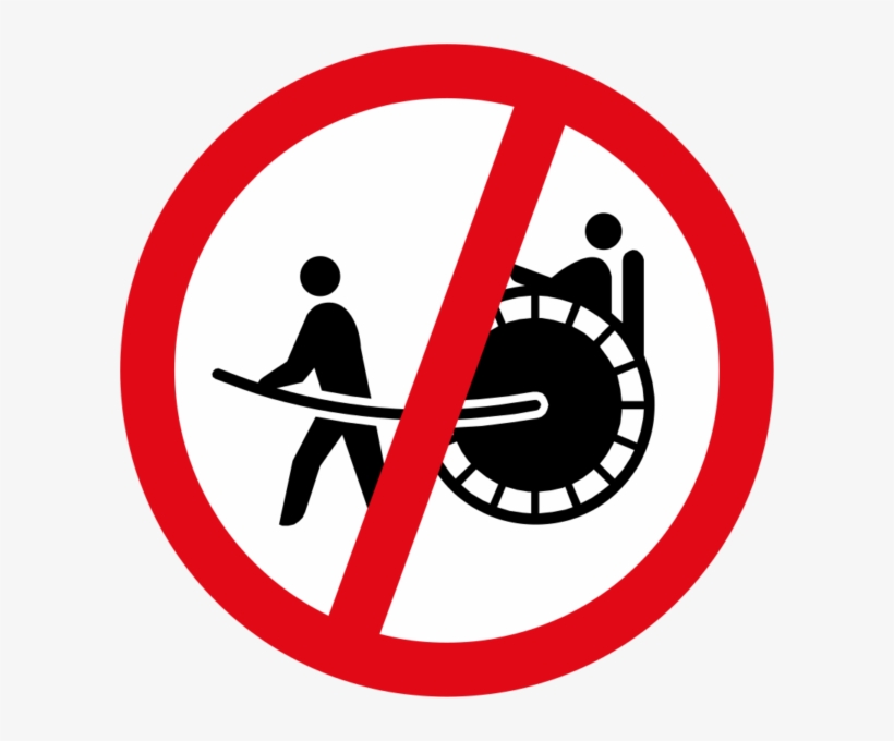 Rickshaws Prohibited Sign - Prohibido Mayores De 18, transparent png