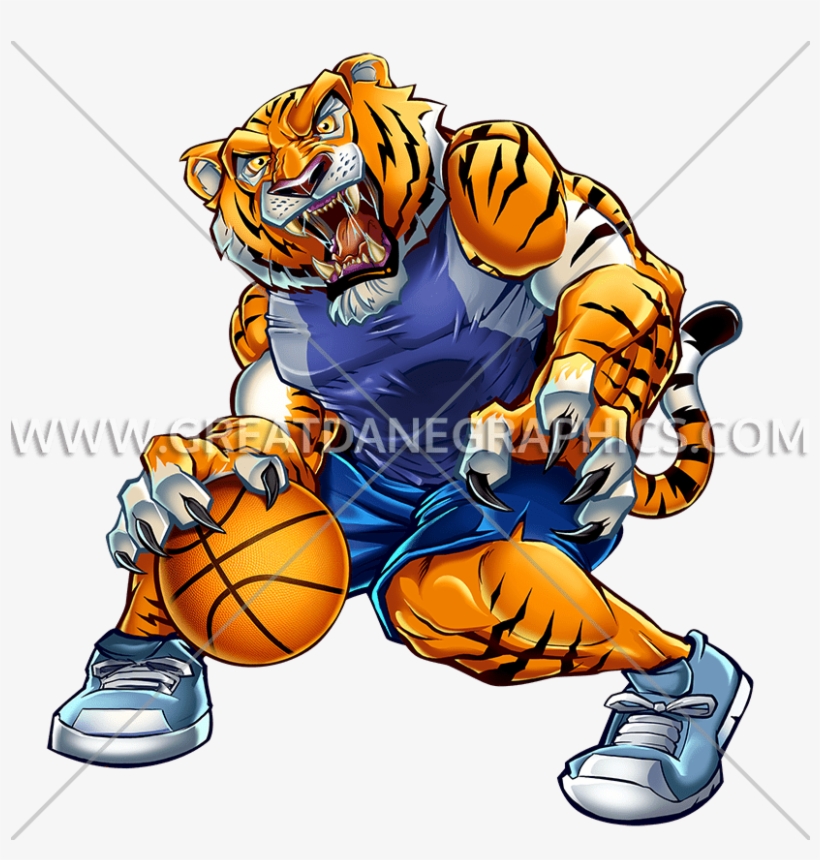 Basketball Tiger - Tiger Basketball, transparent png