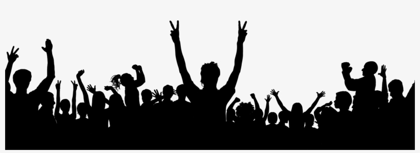 Transform Dj - People At A Concert Silhouette Clipart Transparent, transparent png