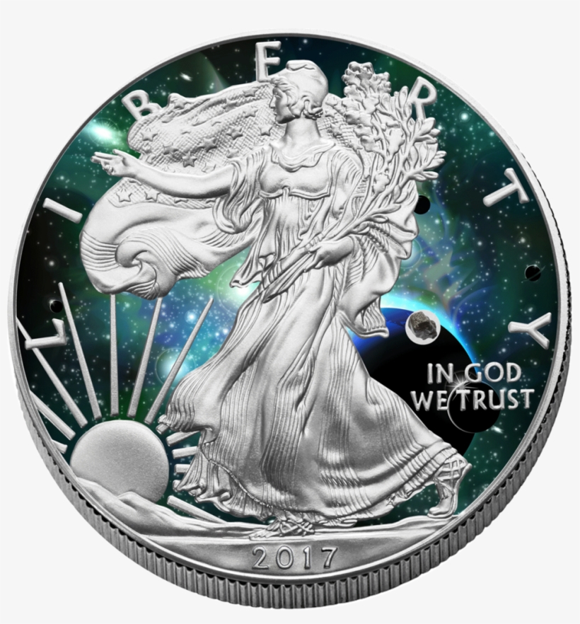 1 Us-dollar Usa 2017 Cosmic Investment - American Silver Eagle, transparent png