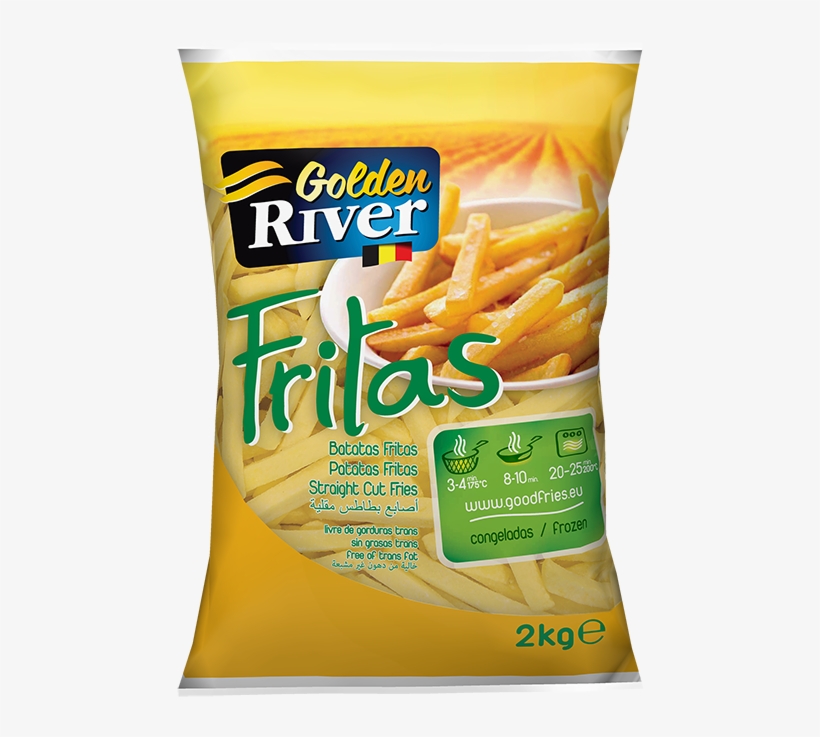 Batata 10mm Golden River Lutosa - Golden River French Fries, transparent png