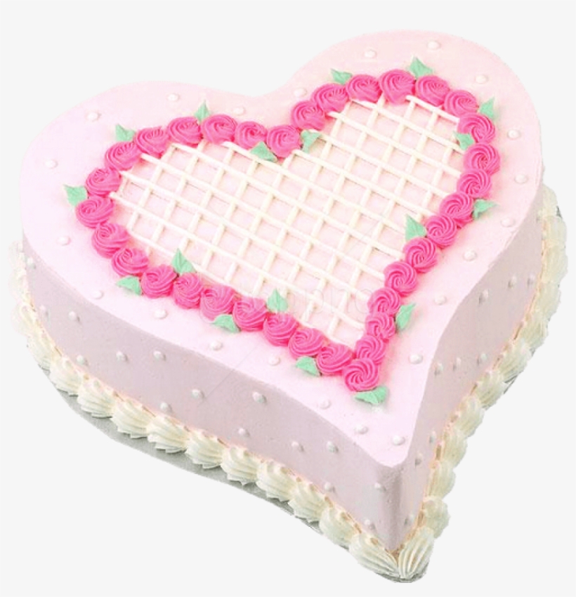 Free Png Download Pink Heart Cake Png Images Background - Heart Shape Pineapple Cake, transparent png