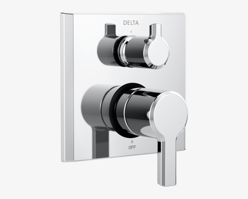 2 Handle Monitor® 14 Series Valve Trim With 3 Setting - Ara Modern 2 Handle Wall Mount Valve Trim Kit With, transparent png