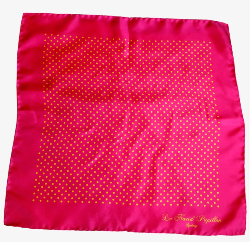 Pink And Yellow Large Polka Dot - Needlework, transparent png
