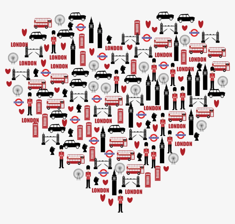 London Heart - London Clipart Heart, transparent png