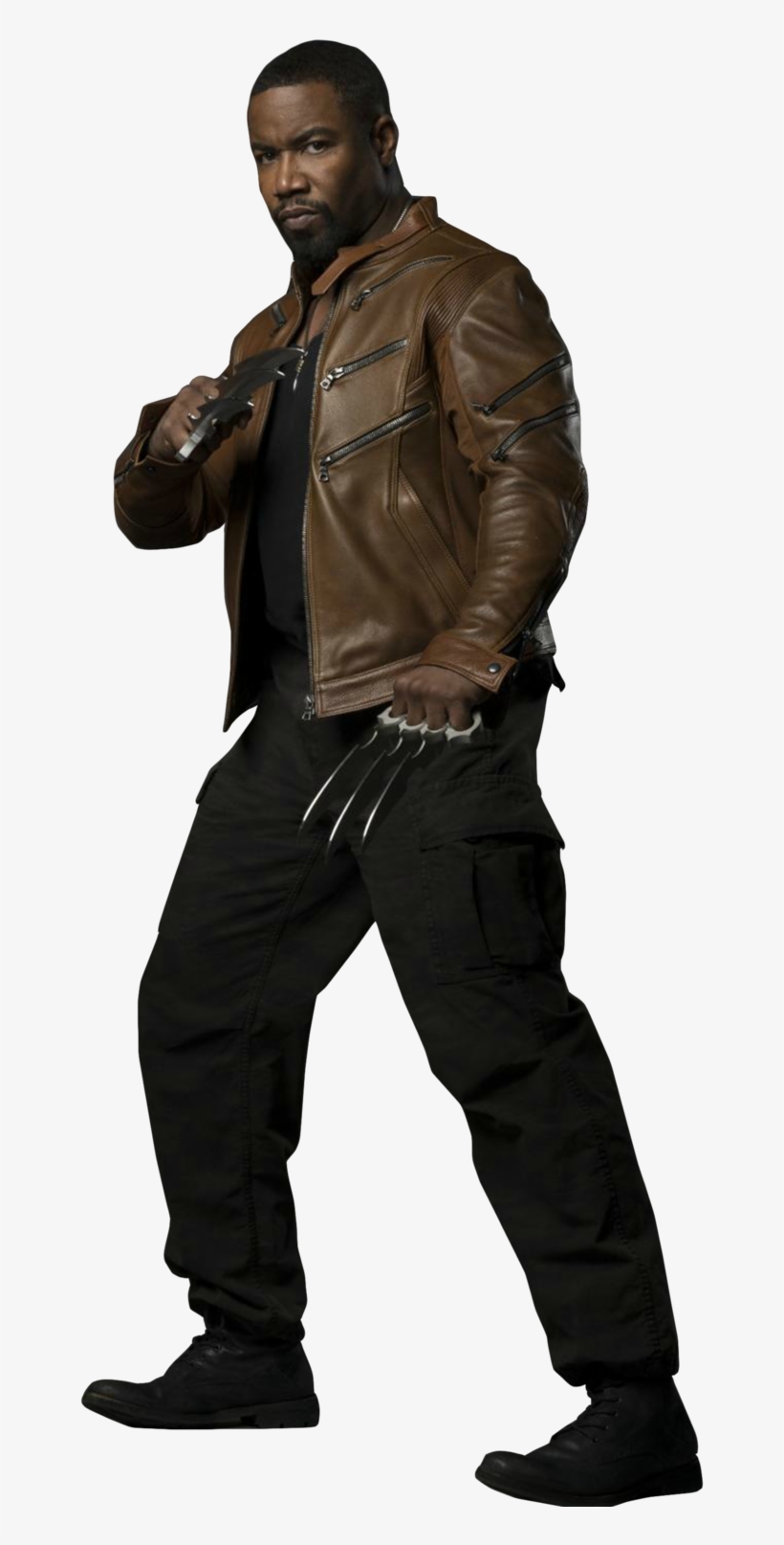 Bronze Tiger Leather Jacket - Michael Jai White Png, transparent png