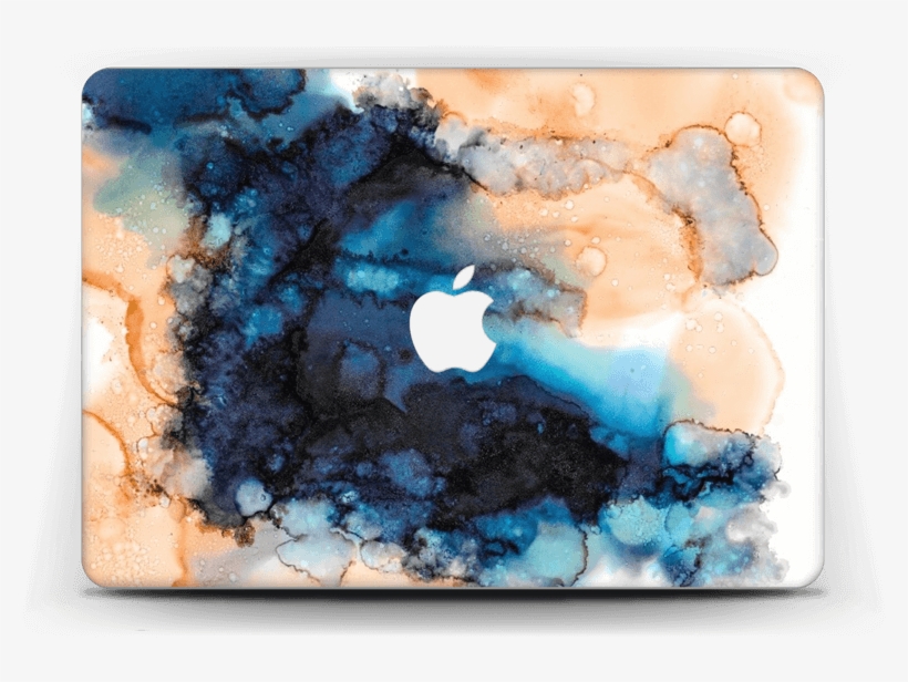 Blue & Orange Color Splash - Watercolor Paint, transparent png