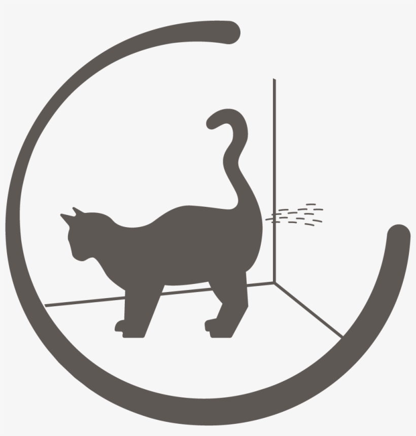 Urine Spraying - Black Cat, transparent png