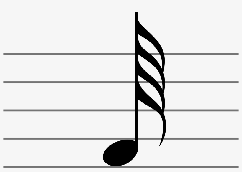Open - Hemidemisemiquaver Note, transparent png