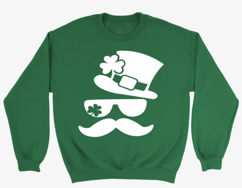 Shamrock Leprechaun Hat Beard Funny Irish St Patricks - Shirt, transparent png