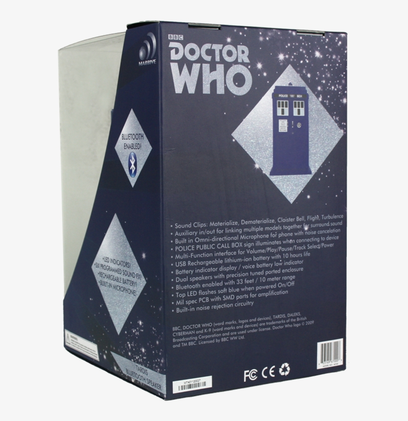 Tardis Wireless Bluetooth Speaker - Paper, transparent png