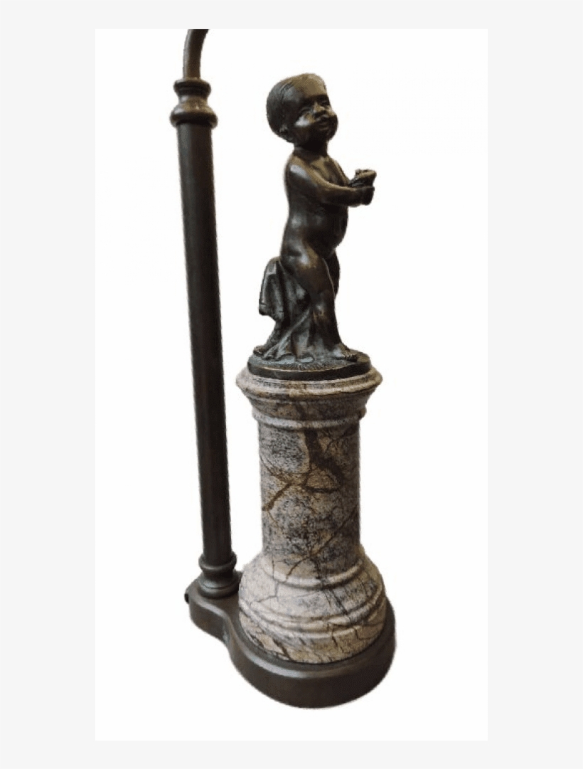 Art Nouveau Marble & Bronze Figural Lamp - Bronze Sculpture, transparent png
