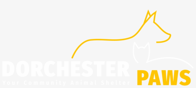 Inverted White Dorchester Paws Logo - Graphic Design, transparent png
