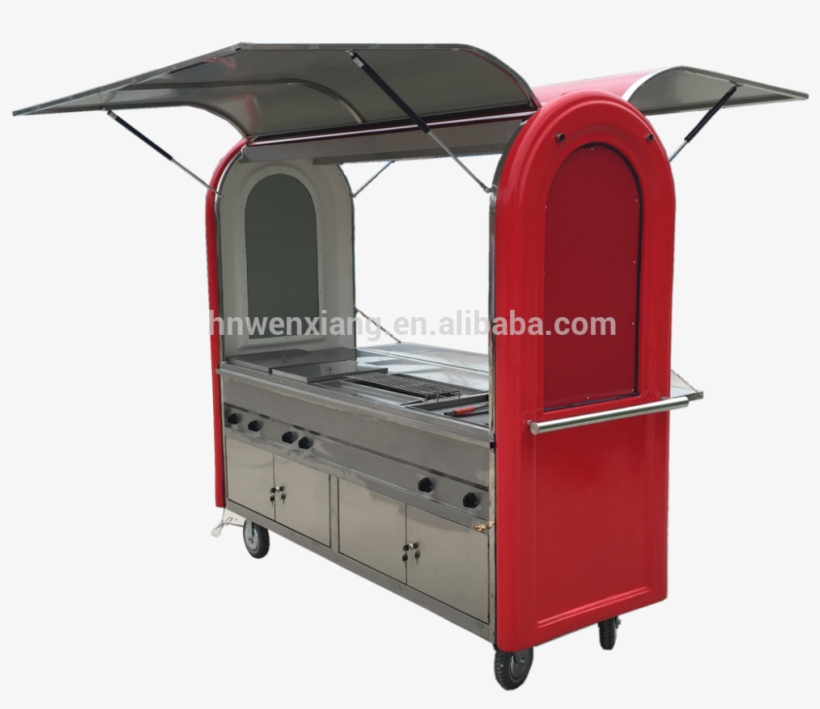 Cheap Hand Push Food Cart For Sale/ice Cream Push Cart - Harga Gerai Burger, transparent png
