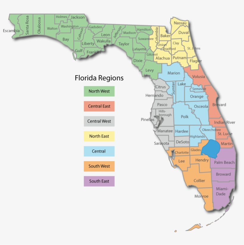 Before You Start - Florida Counties And Regions, transparent png